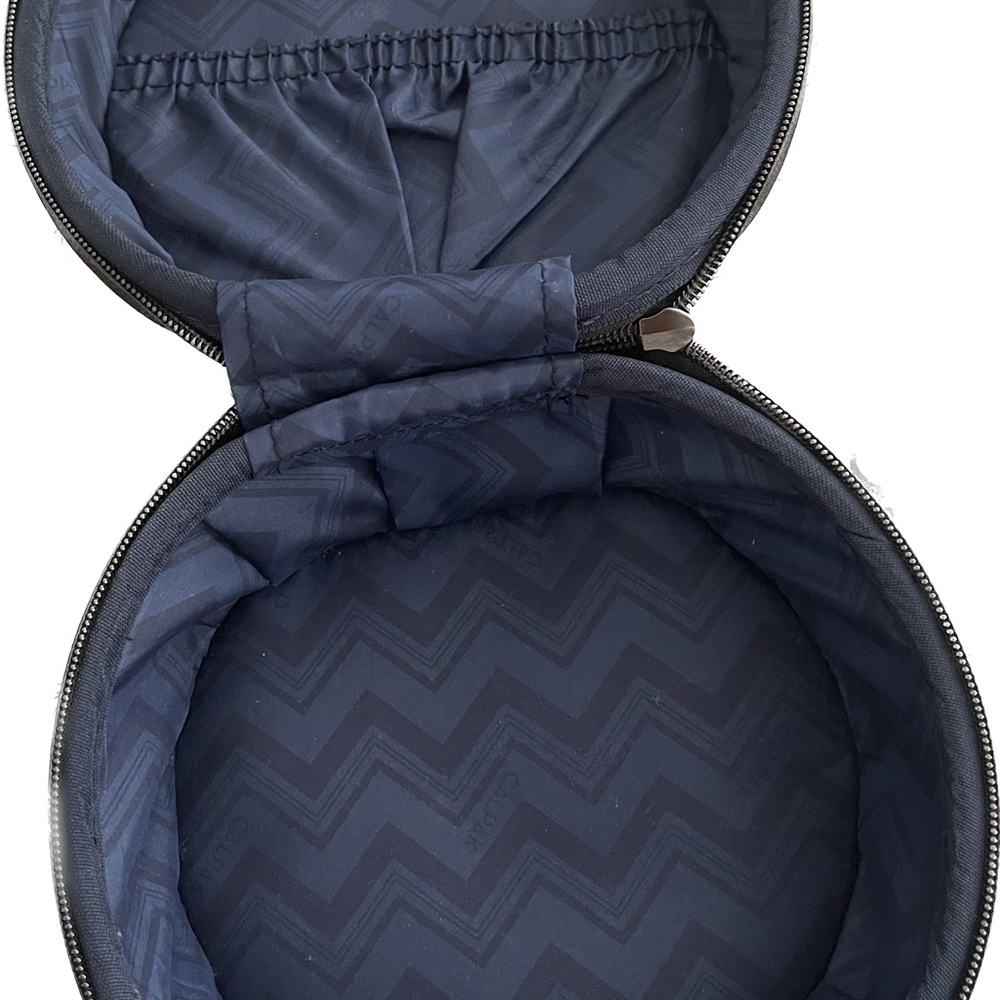 Calpak small hat box black/white marble great for tech accessories or makeup